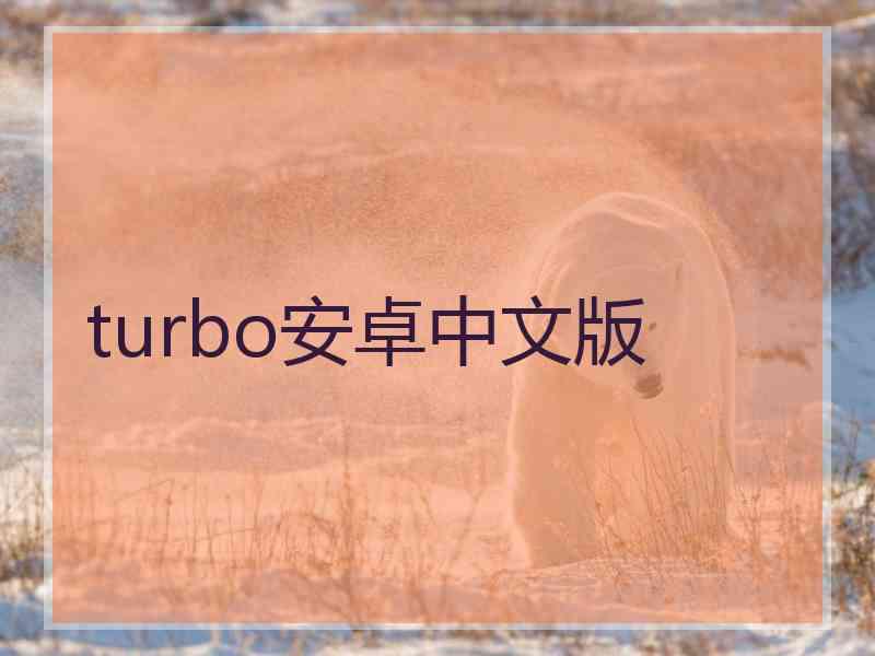 turbo安卓中文版