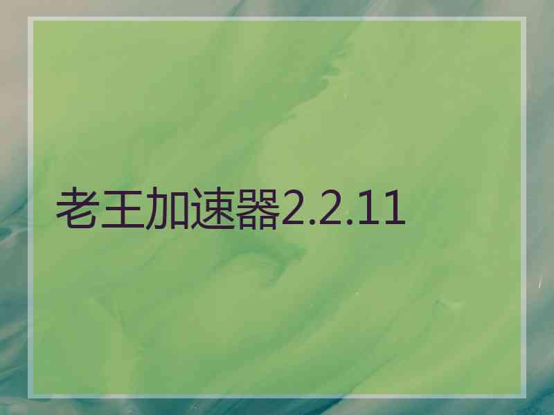 老王加速器2.2.11
