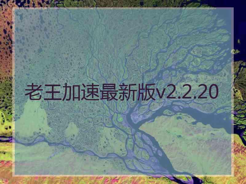 老王加速最新版v2.2.20